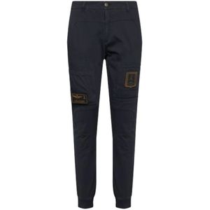 Aeronautica Militare, Heren, Broeken, Blauw, Maat: M Katoen,