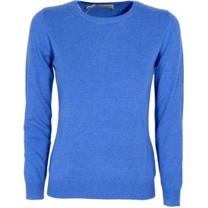 Cashmere Company, Dames, Truien, Blauw, Maat: XS Kasjmier,