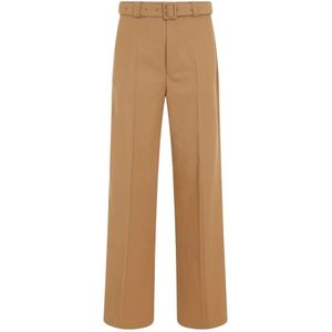 Dries Van Noten, Heren, Broeken, Bruin, Maat: L Wol,