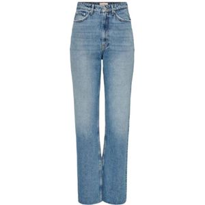 Only, Dames, Jeans, Blauw, Maat: W32 L34 Katoen,