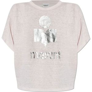 Marant étoile, Dames, Tops, Roze, Maat: L Linnen,