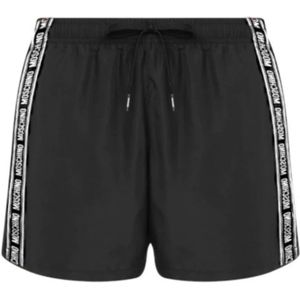 Moschino, Heren, Badkleding, Zwart, Maat: M Poliester,