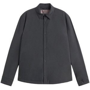 Herno, Heren, Overhemden, Zwart, Maat: M Nylon,