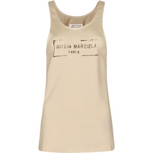 Maison Margiela, Dames, Tops, Beige, Maat: XS