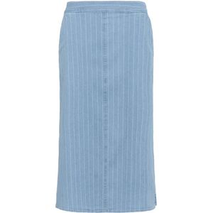 Part Two, Dames, Rokken, Blauw, Maat: 2XS Denim,