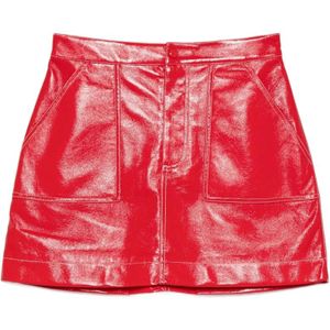 Bellerose, Dames, Rokken, Rood, Maat: 3XS Poliester,