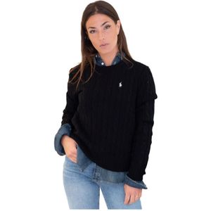 Ralph Lauren, Dames, Truien, Zwart, Maat: L Katoen,