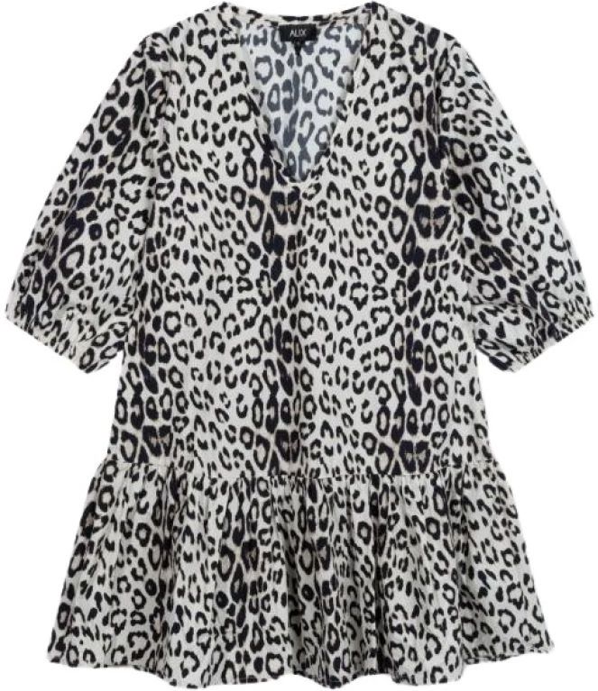 Alix The Label, Dames, Jurken, Grijs, Maat: XS