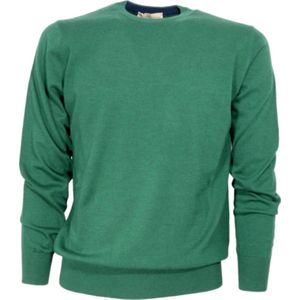 Cashmere Company, Heren, Sweatshirts & Hoodies, Groen, Maat: 4XL Zijde,