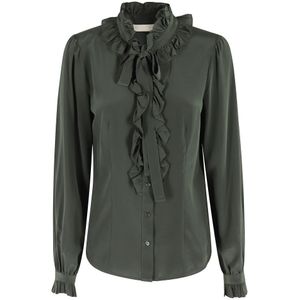 Ulla Johnson, Dames, Blouses & Shirts, Groen, Maat: S Zijde,