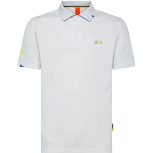 Sun68, Heren, Tops, Wit, Maat: S Katoen,