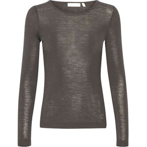 InWear - Longsleeve Top - Bruin - 100% Wol