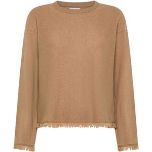 Sun68, Dames, Truien, Beige, Maat: S Wol,