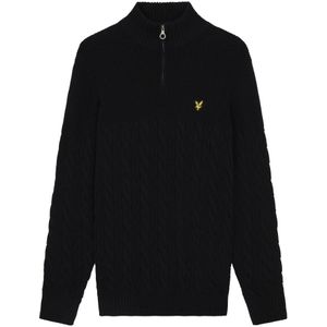 Lyle & Scott - Kn1902v - Trui - Zwart - Lange Mouwen - Regular Fit