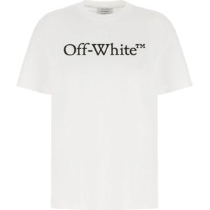 Off White, Dames, Tops, Wit, Maat: M Katoen,