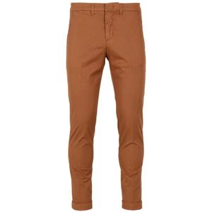 Fay, Heren, Broeken, Bruin, Maat: W32 Katoen,