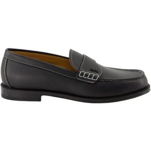 Dior Graanleren Mocassins Zwart Collectie , Black , Heren , Maat: 42 1/2 EU