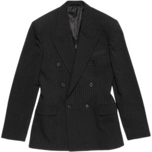 Acne Studios, Dames, Jassen, Zwart, Maat: M Wol,