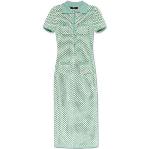 Versace, Dames, Jurken, Groen, Maat: XS Katoen,