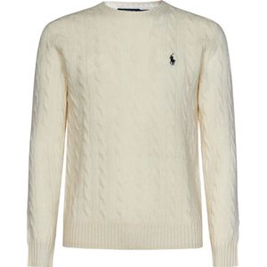 Polo Ralph Lauren, Heren, Truien, Wit, Maat: S Wol,