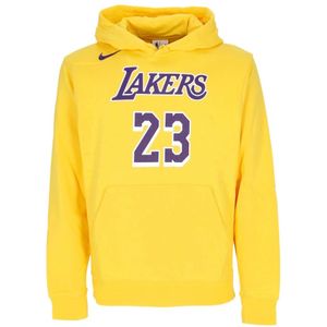 Nike LeBron James NBA Club Hoodie , Yellow , Heren , Maat: M