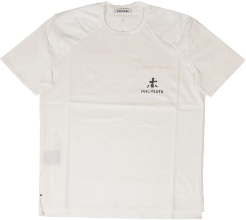 Premiata - Katoenen Jersey T-shirt - Wit - Heren