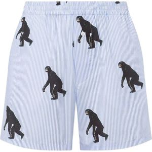 Moschino, Heren, Badkleding, Blauw, Maat: M Katoen,