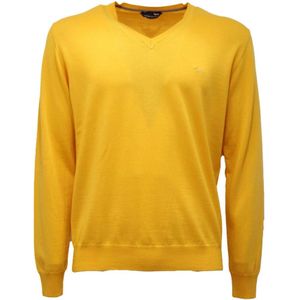 Harmont & Blaine, Heren, Truien, Geel, Maat: 4XL Wol,