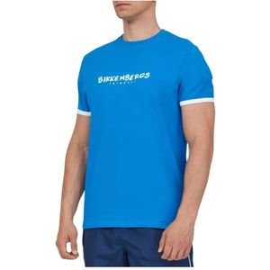 Bikkembergs, Heren, Tops, Blauw, Maat: S Katoen,