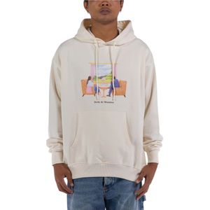 Drole de Monsieur, Heren, Sweatshirts & Hoodies, Beige, Maat: S Katoen,
