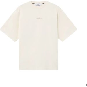 Stone Island, Heren, Tops, Beige, Maat: L Katoen,