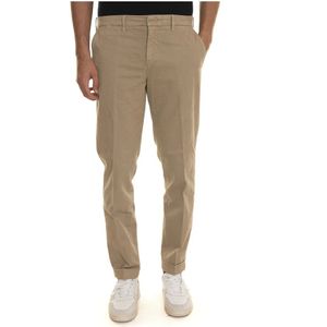 Fay, Heren, Broeken, Beige, Maat: W40 Katoen,