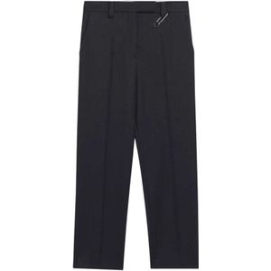 Prada, Dames, Broeken, Grijs, Maat: L