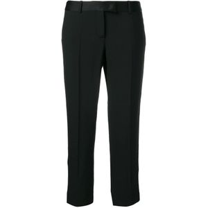 Ermanno Scervino, Dames, Broeken, Zwart, Maat: S Viscose,