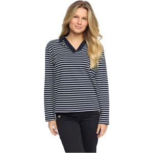 2-Biz, Dames, Tops, Blauw, Maat: L Katoen,