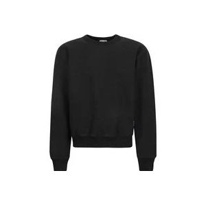 Burberry Zwarte Crew Neck Sweaters , Black , Heren , Maat: M