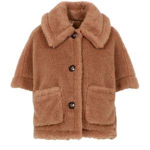 Max Mara, Dames, Jassen, Bruin, Maat: S/M Zijde,