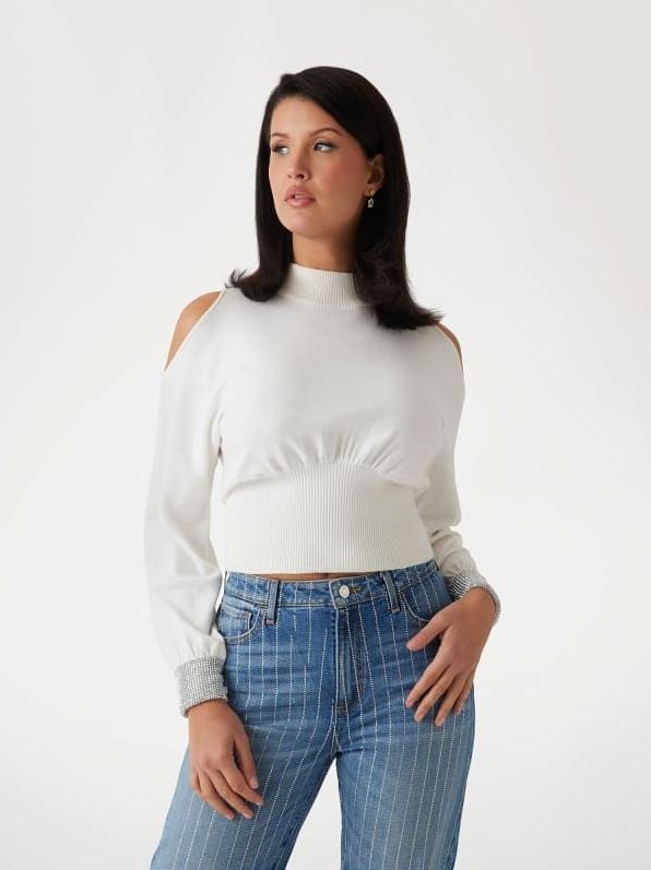 Guess - Turtleneck Trui - Wit