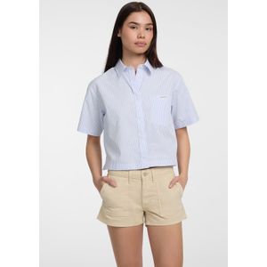 Gestreept Cropped Shirt