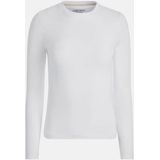 Strak T-Shirt Met Lange Mouwen Met Borduursel