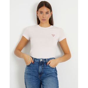 Stretch T-Shirt Met Klein Driehoek Logo