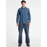 GUESS JEANS - Denim Overhemd - Blauw - Slim Fit - Lange Mouwen