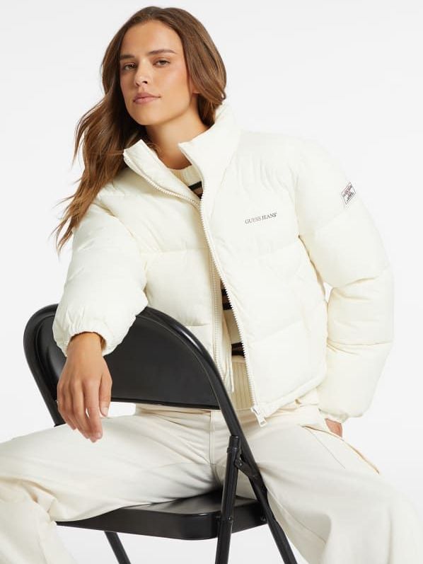 Guess - Jack Logato - Dames Jack - Wit - Polyester