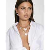 Guess - Vintage - Dames Ketting - Goud/Wit - RVS