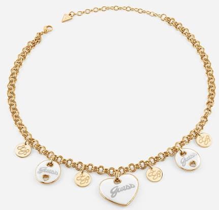 Guess - Vintage - Dames Ketting - Goud/Wit - RVS