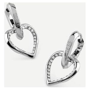 Guess - JUBE04617JWRHT/U - Oorbellen - Zilver - Roestvast Staal - Zirkoon