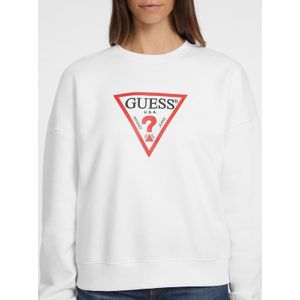 Guess, Dames, Sweatshirts & Hoodies, Wit, Maat: XS Katoen,