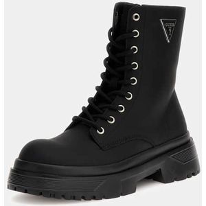 Boot - Pamya - Biker Boots - Gemengd Leer - Ronde Punt - Hakhoogte 6 cm