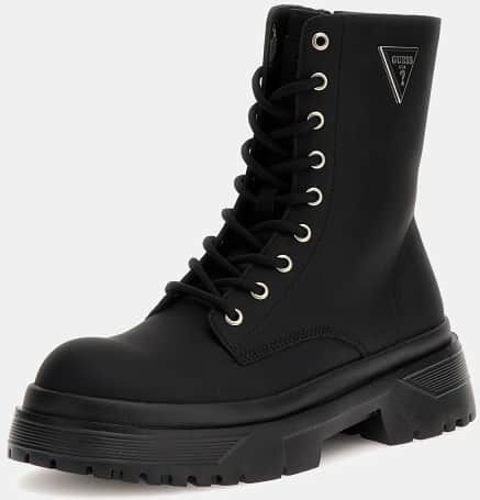 Boot - Pamya - Biker Boots - Gemengd Leer - Ronde Punt - Hakhoogte 6 cm