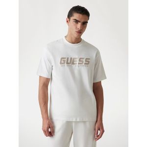 Guess, Heren, Tops, Wit, Maat: S Katoen,